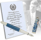 luxusn stbrn plnic pero John F. Kennedy - pohled 3 - www.glancshop.cz