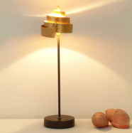 designov kovov stoln lampa BANDEROLE zlat