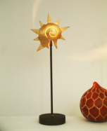 designov  kovov stoln lampa LUMACHE zlat